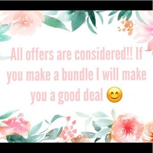 ALL OFFERS ARE CONSIDERED